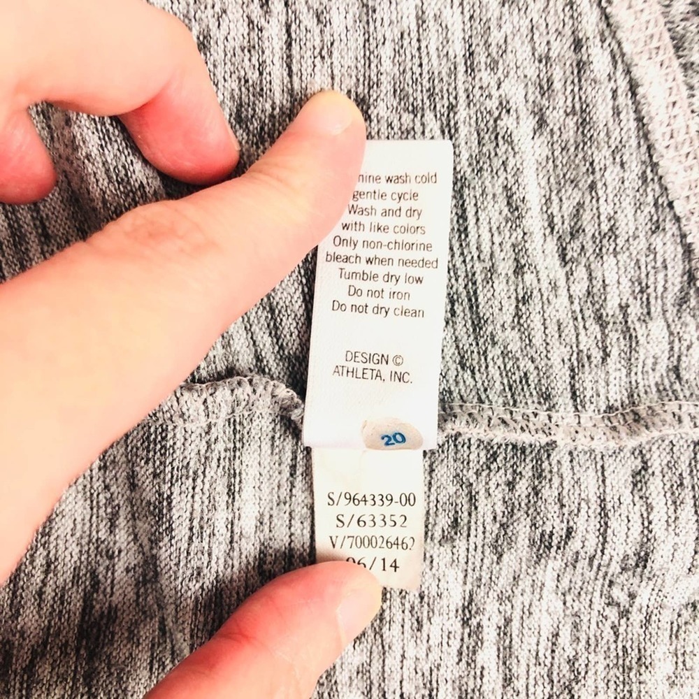 Athleta Heather Grey High Low Hem Sweatshirt M - Picture 5 of 7